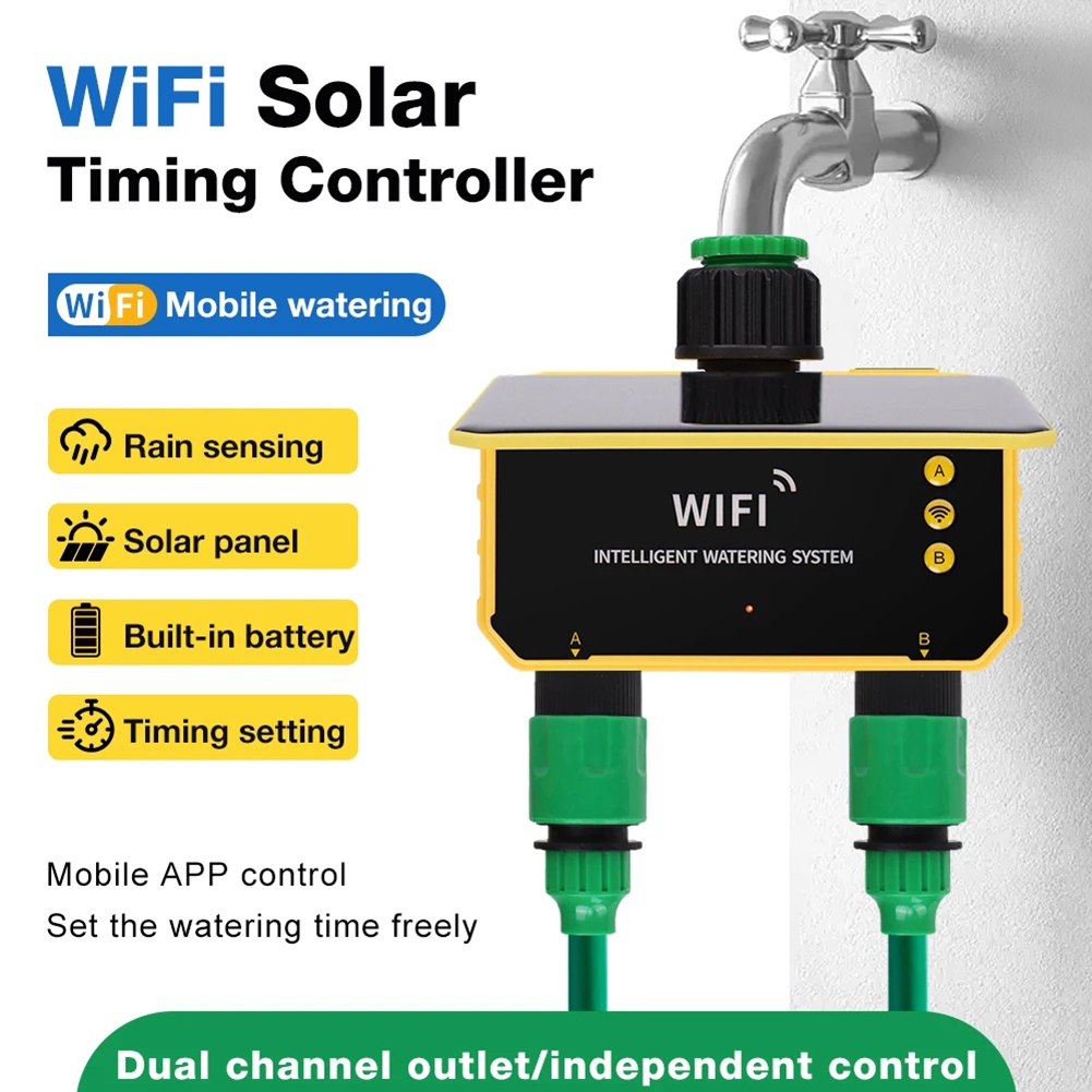 Smart Garden Design - Automatischer Bewässerungs-Timer mit WLAN und 2