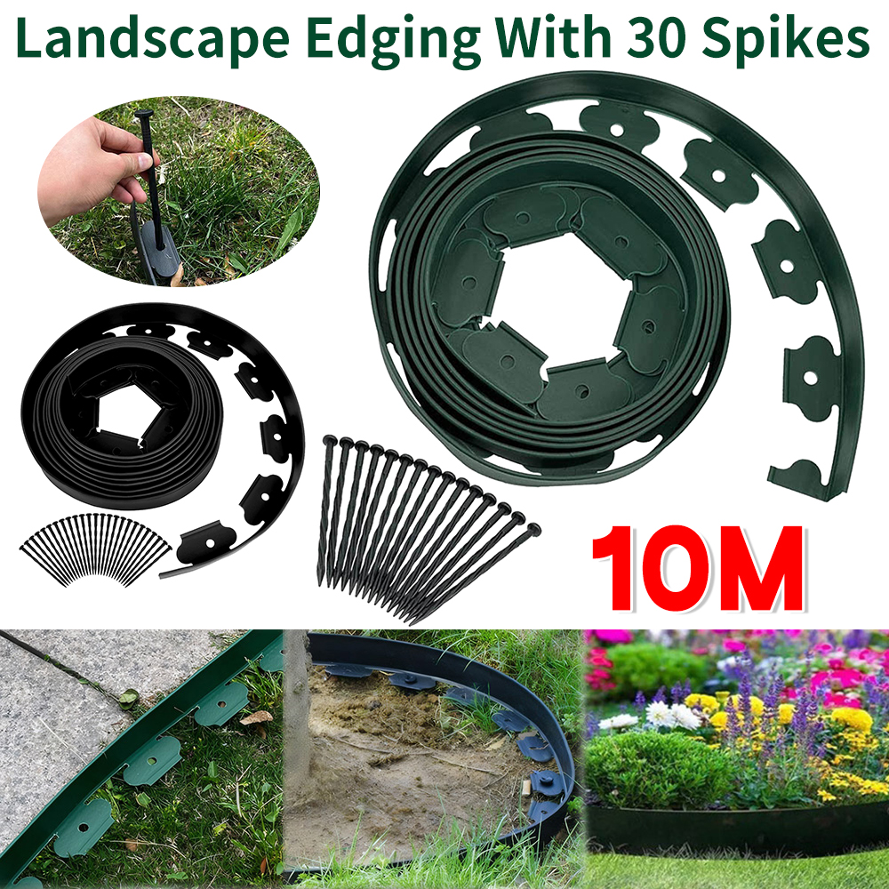Smart Garden Edging - 10 m feste Gartensperre mit 30