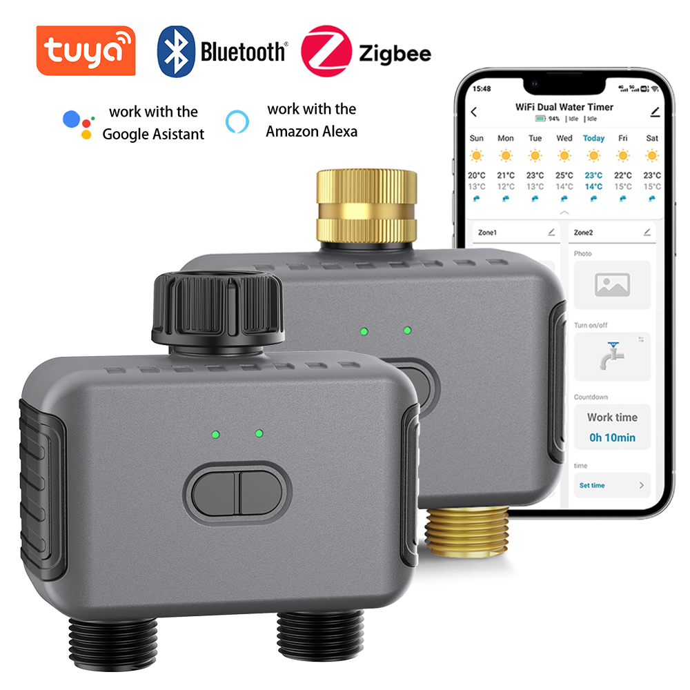 Smart Garden Water - Tuya Smart Dual Wasser Timer Bluetooth/Zigbee