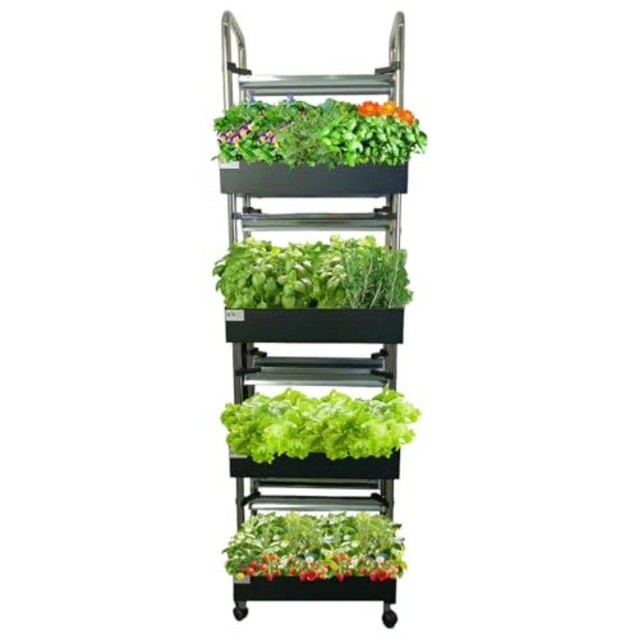 Smart Garden Water - Indoor-Hydrokultur-Anbausystem: Vertikaler Garten mit intelligenten Vollspektrum-Lichtern,