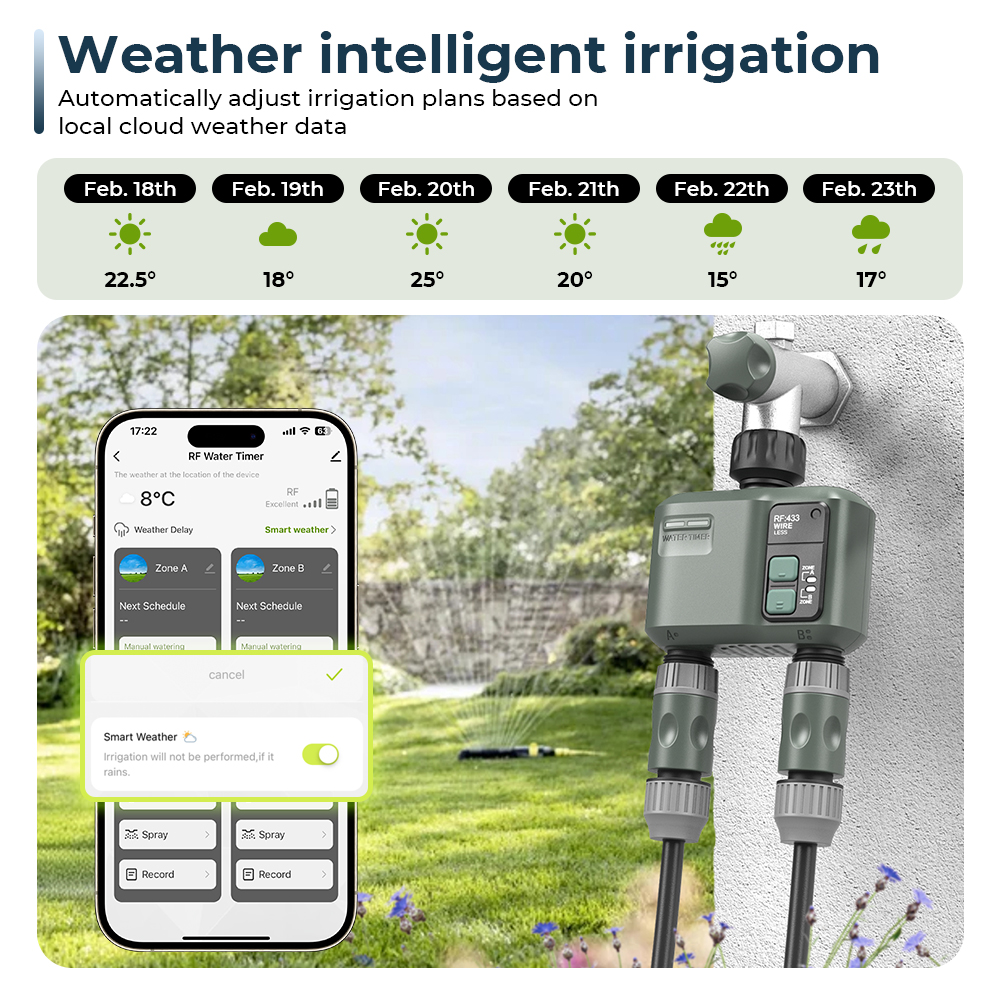 Tuya WLAN+RF433 2-Kanal Smart  – Smart Garden Nursery Bewertung und Preis
