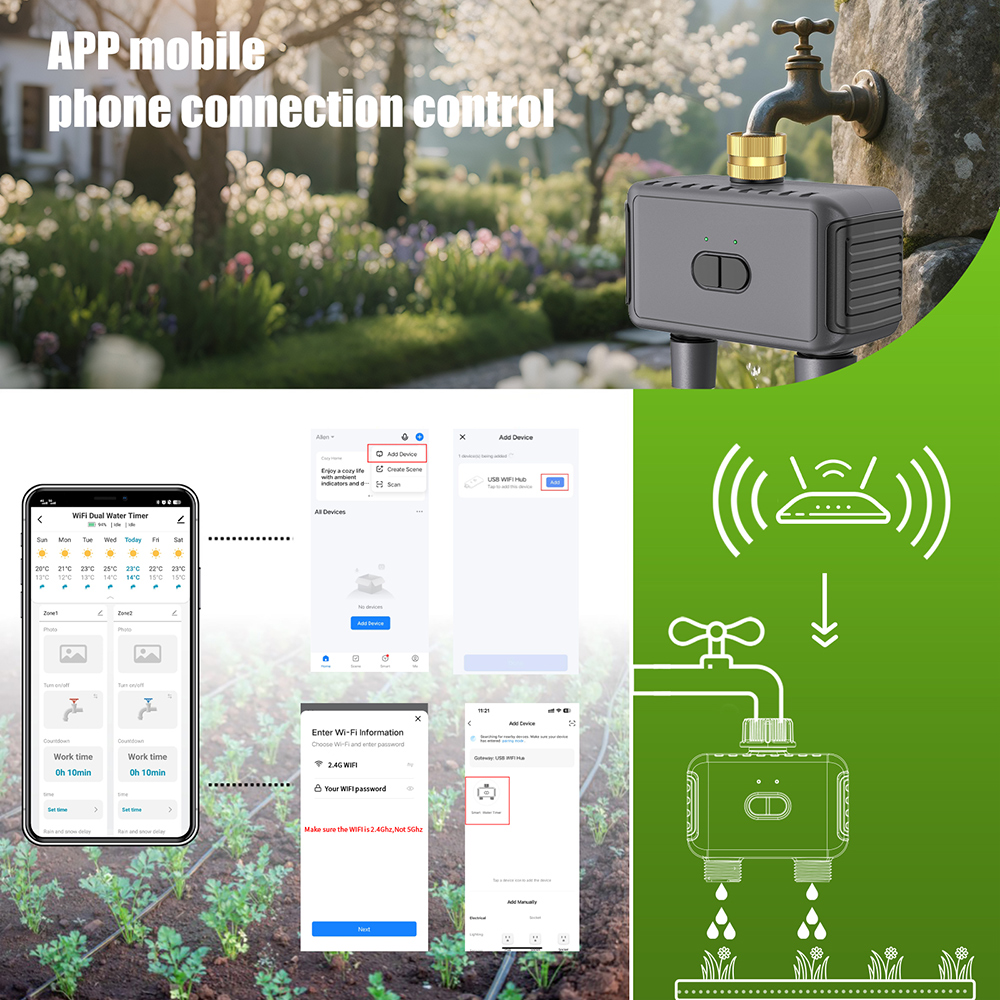 Tuya WiFi Wasser Timer Smart 2 – Smart Garden Nursery Bewertung und Preis