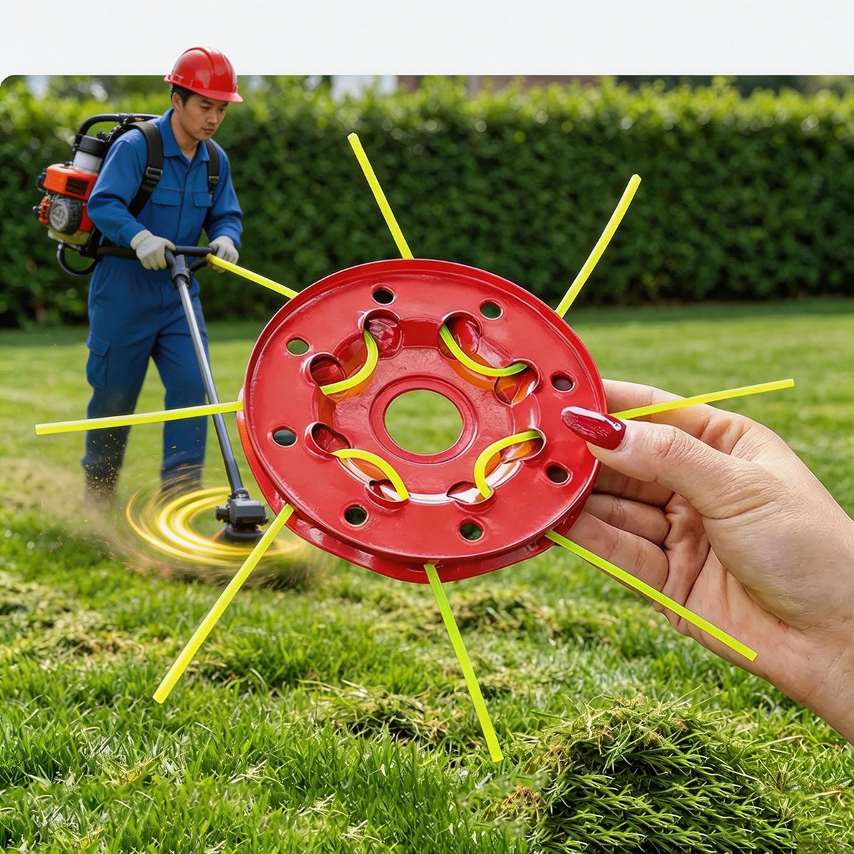 Eisen-8-Loch-Scheiben-Rasentri – Smart Garden Edging Bewertung und Preis
