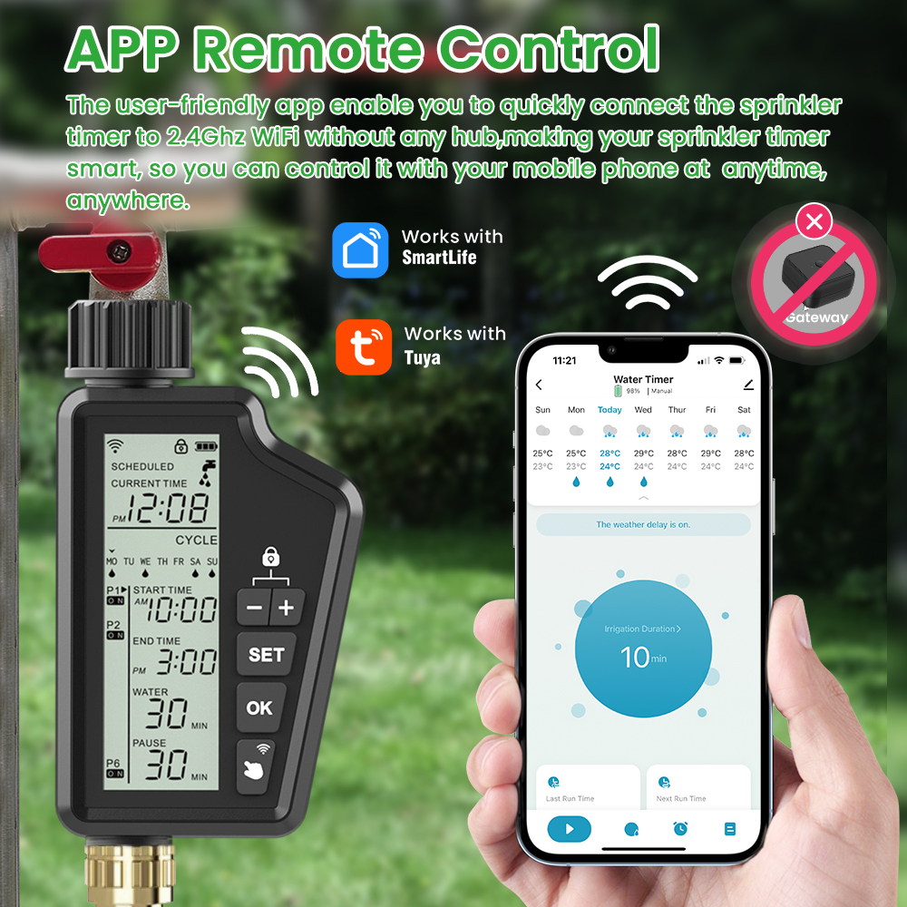 MIUCDA Gartengieß-Timer mit gr – Smart Garden Accessories Bewertung und Preis